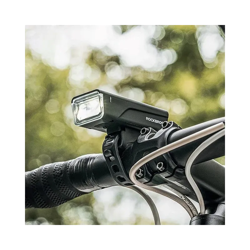 Rockbros Bike light + USB-C - USB-A cable 260 lm Black