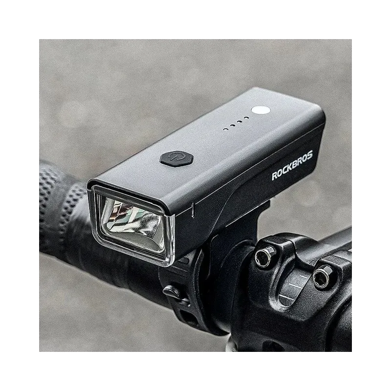 Rockbros Bike light + USB-C - USB-A cable 260 lm Black