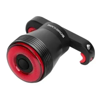 Rockbros Q5 black rear bicycle light with intelligent STOP system