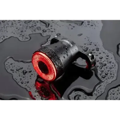 Rockbros Q5 black rear bicycle light with intelligent STOP system