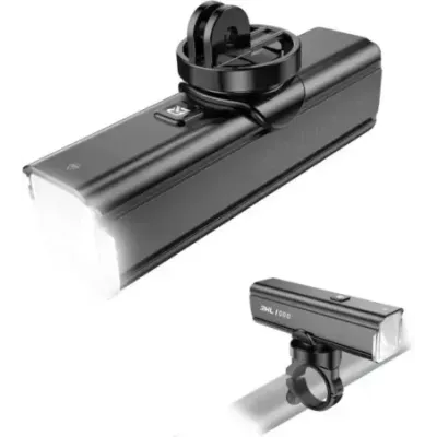 Rockbros RHL1000 24610002001 1000 lm front bike light + USB-C to USB-A cable, black