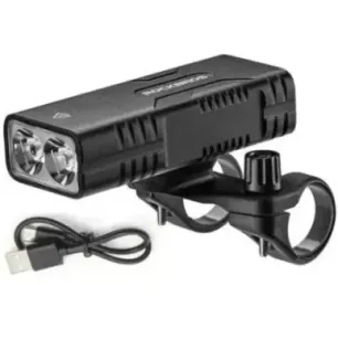 Rockbros Bike light with power bank function + USB-C to USB-A cable, 850 lm, black