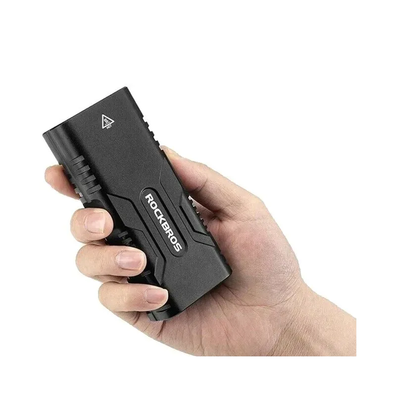 Rockbros Bike light with power bank function + USB-C to USB-A cable, 850 lm, black