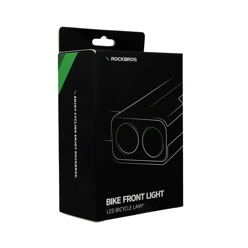 Rockbros Bike light with power bank function + USB-C to USB-A cable, 850 lm, black