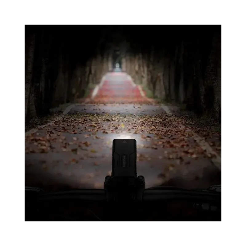 Rockbros Bike light with power bank function + USB-C to USB-A cable, 850 lm, black