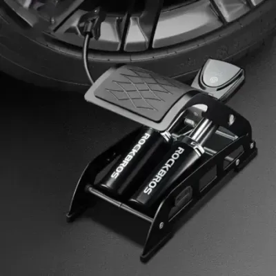 Rockbros 42430001001 black foot pump with display