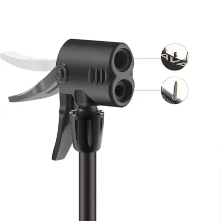 Rockbros 42610002001 Bicycle floor pump with pressure gauge Black