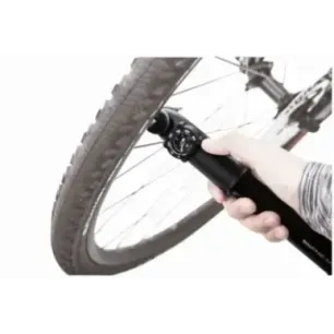 Hand pump Topeak Mountain DA G, dual action, manometer