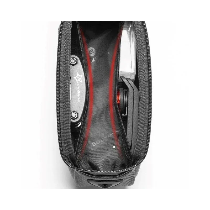 Rockbros B68 Bike frame bag Phone pocket 1.7l Black