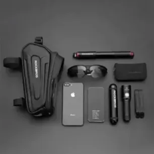 Rockbros B68 Bike frame bag Phone pocket 1.7l Black
