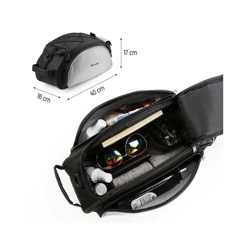 Wozinsky WBB1BK Bike Bag Luggage Carrier 13l Black