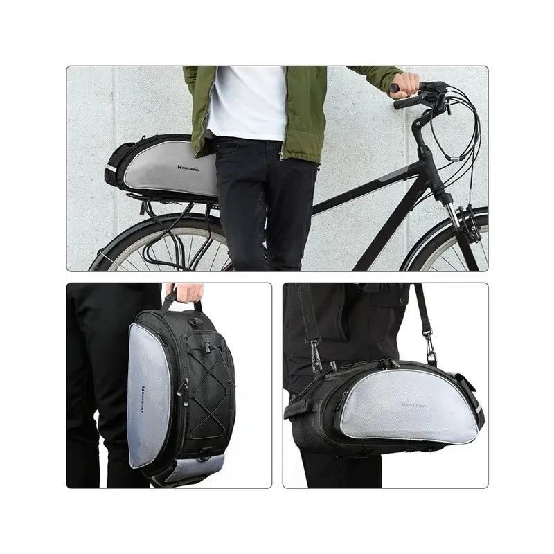 Wozinsky WBB1BK Bike Bag Luggage Carrier 13l Black
