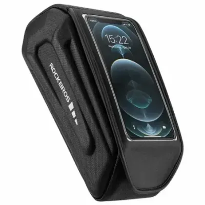 Rockbros Bike frame bag Phone pocket 1.7l Black