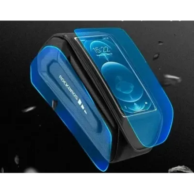 Rockbros Bike frame bag Phone pocket 1.7l Black