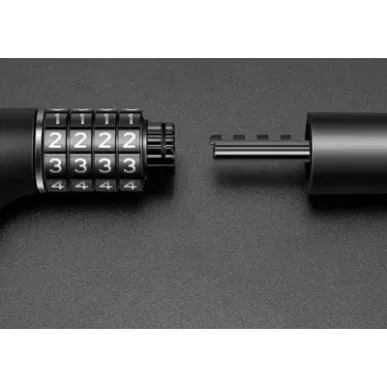 Rockbros Combination and key bike lock, 0.95 m, black