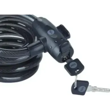 12 mm steel keyed bicycle cable - YCK0/12/200/2 Black