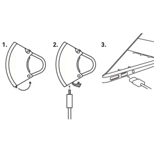 Lampka rowerowa BOOKMAN Curve Front Light 220lm