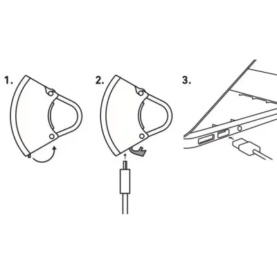 Lampka rowerowa BOOKMAN Curve Front Light 220lm