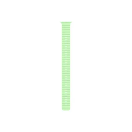 Apple 49mm Neon Green Oceanu00a0Band Extension - Natural Titanium Finish