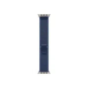 Apple 49mm Blue/Bright Blue Trailu00a0Loopu00a0-u00a0M/L - Natural Titanium Finish