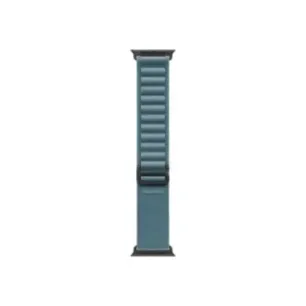 Apple 49mm Light Blue Alpineu00a0Loop -u00a0Medium - Black Titanium Finish