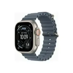 Apple Watch Ultra 3u00a0GPS + Cellularu00a049mmu00a0Natural Titanium Case with Anchor Blue Ocean Band