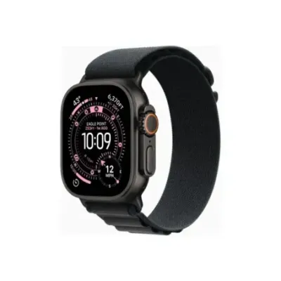Apple Watch Ultra 3u00a0GPS + Cellularu00a049mmu00a0Black Titanium Case with Black Alpine Loop - Medium