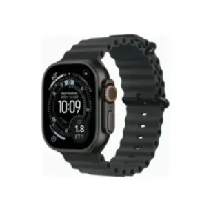 Apple Watch Ultra 3u00a0GPS + Cellularu00a049mmu00a0Black Titanium Case with Black Ocean Band
