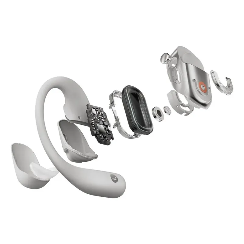 SHOKZ OpenFit 2+ Headphones Wireless Ear-hook, In-ear Calls/Music Bluetooth Grey