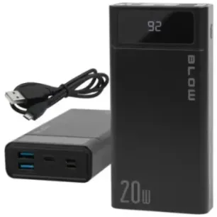 Power Bank 20000mAh QC+PD 20W + lightning PB20E
