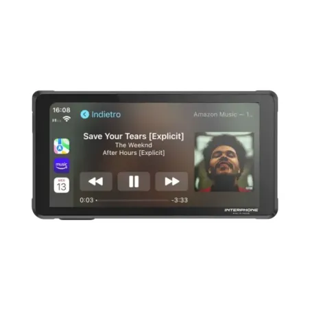 Interphone RIDE SYNC Navigation system Fixed 14 cm (5.5&quot) Touchscreen 182 g Black