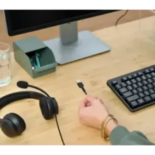 Trust HS-260 Headset Wired Neck-band Office/Call center USB Type-A Black