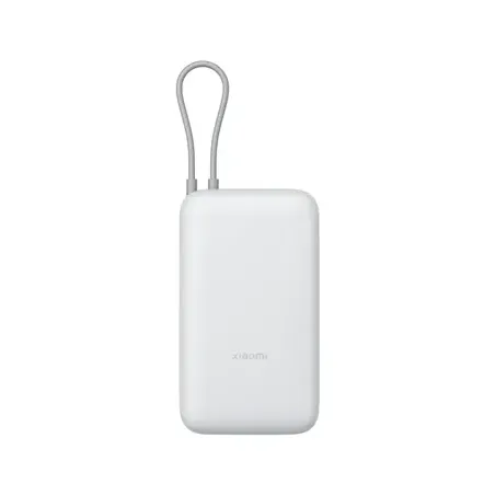 Xiaomi Power Bank 20000mAh (Integrated Cable), Light Gray