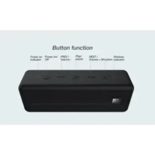 Portable Speaker|NILLKIN|Black|Portable/Wireless|Bluetooth|6902048175075