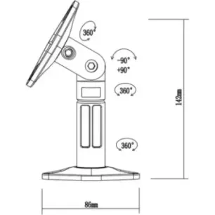 Speaker Accessory NEWSTAR Black SPEAKER-W100BLACK