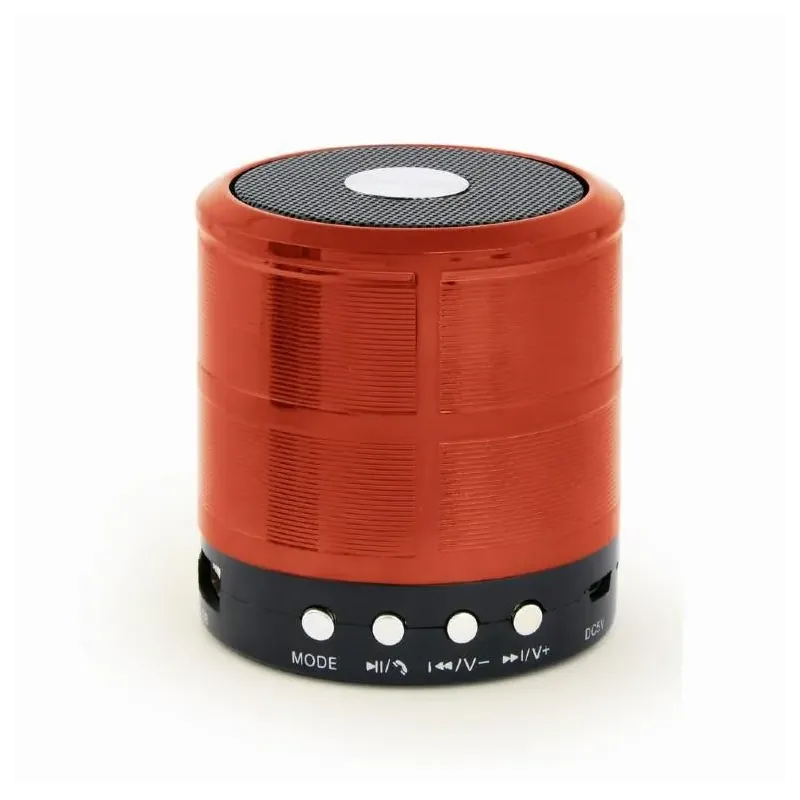 Portable Speaker GEMBIRD Red Portable/Wireless 1xMicro-USB 1xStereo jack 3.5mm 1xMicroSD Card Slot Bluetooth SPK-BT-08-R