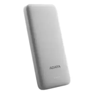 ADATA POWER BANK USB 10000MAH WHITE/AT10000-USBA-CWH