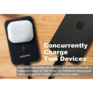 ADATA POWER BANK USB-C 5000MAH BLACK/R050 MAGNETIC PR050-11BK