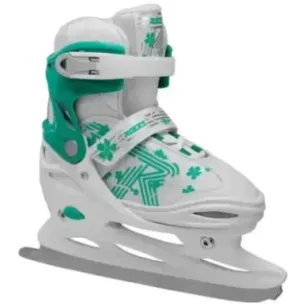 Roces Jokey 3.0 Girls Ice Skates (White/Turquoise|30-33)