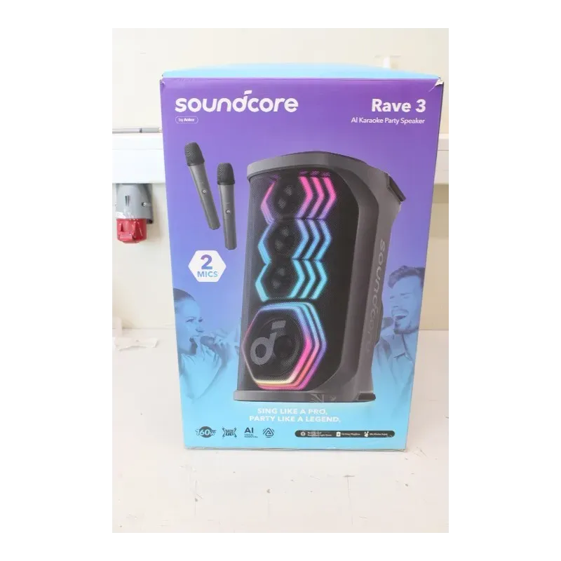 SALE OUT. Anker Soundcore Rave 3 Bluetooth Speaker Anker Soundcore Portable Bluetooth Speaker Rave 3 USED, SALE OUT. Anker Soundcore Rave 3 Bluetooth Speaker Anker Soundcore Portable Bluetooth Speaker Rave 3 USED,