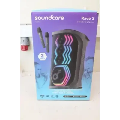 SALE OUT. Anker Soundcore Rave 3 Bluetooth Speaker Anker Soundcore Portable Bluetooth Speaker Rave 3 USED,