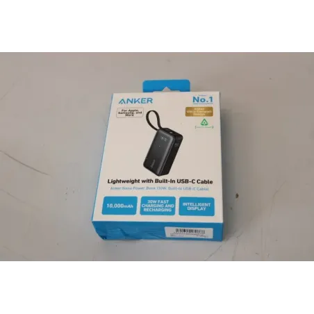 SALE OUT. Anker 545 Nano Power Bank 10000mAh, PD 30W, Black Anker 545 Nano Power Bank A1259G11 10000 mAh Black