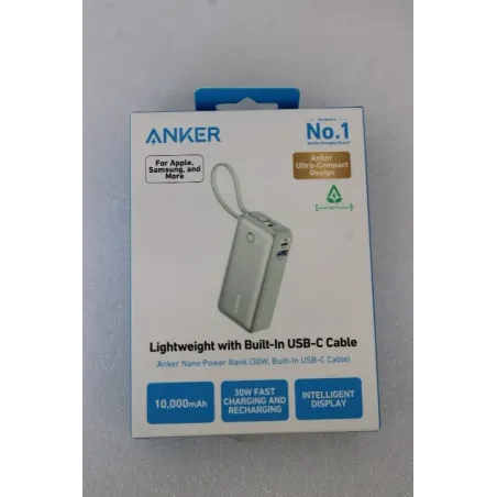 SALE OUT.  Anker 545 Nano Power Bank A1259G61 10000 mAh Green UNPACKED, SCRATCHED ON TOP