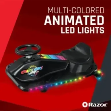 Razor CRAZY CART Shift Lightshow Lithium - Pojazd elektryczny do driftu