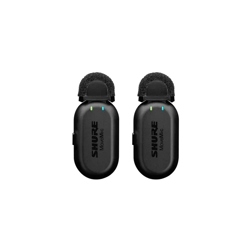 Shure MoveMic Two Channel Wireless Lavalier Microphones Noise reduction