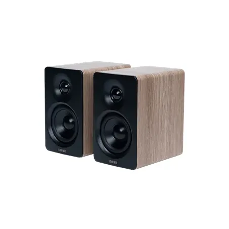 Edifier M60 Compact Desktop 2.0 Speakers, Classic Oak